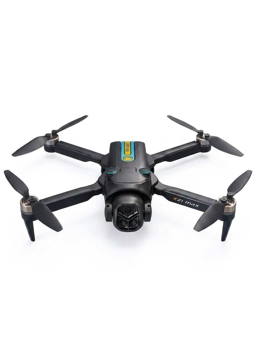 K21 MAX 4K Drone with 4.3-inch Screen Remote, Optical Flow Positioning, Vibrant RGB Lights, Foldable RC Quadcopter