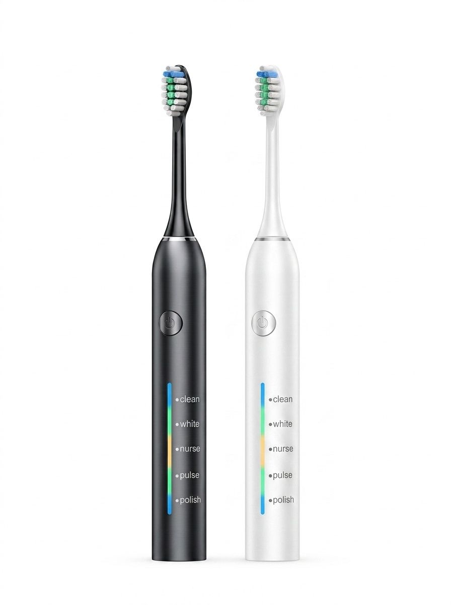 Advanced Sonic Electric Toothbrush with 5 Modes, Travel Case, Long Battery Life