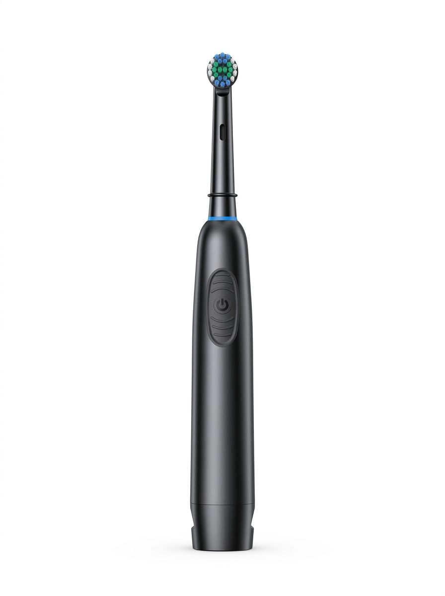 Powerful Electric Toothbrush with Mechanical Motor, High-Density Bristles, Travel Case
