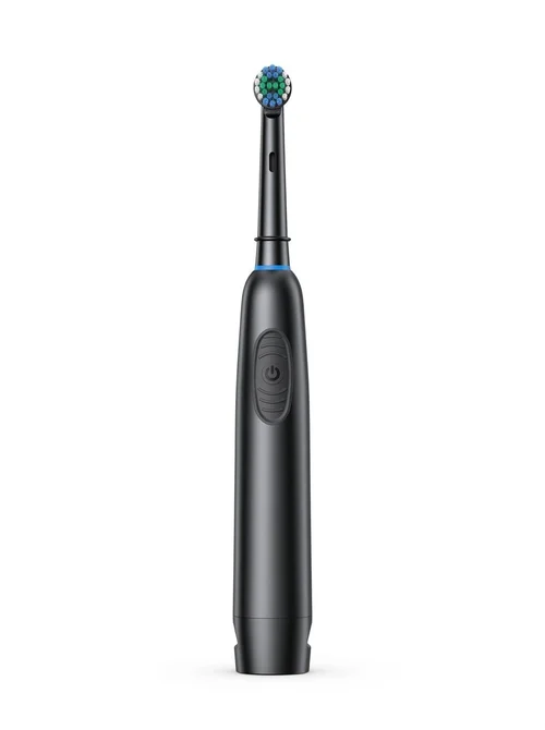 Powerful Electric Toothbrush with Mechanical Motor, High-Density Bristles, Travel Case