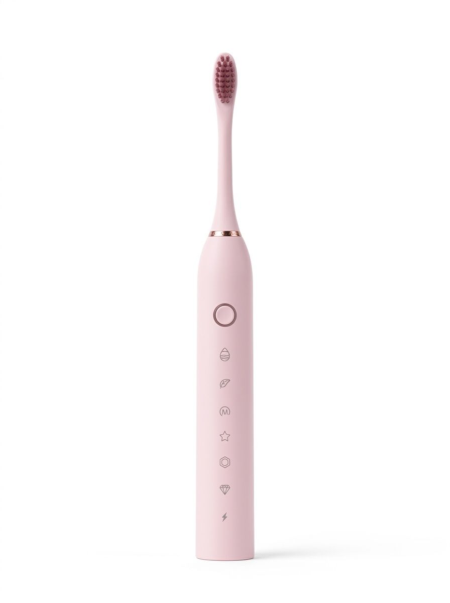 IPX7 Waterproof Sonic Electric Toothbrush, 6 Modes, USB Rechargeable, 60-Day Battery