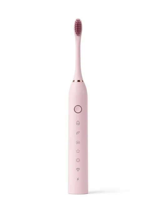 IPX7 Waterproof Sonic Electric Toothbrush, 6 Modes, USB Rechargeable, 60-Day Battery