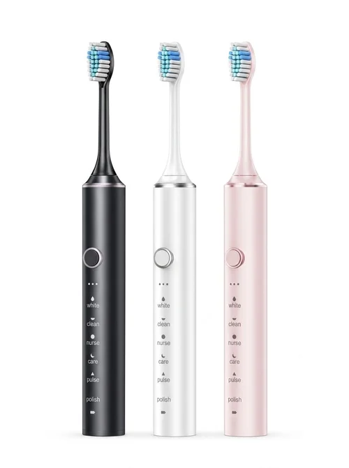 Premium Rechargeable Electric Toothbrush with Acoustic Motor, 2-Minute Timer, Multiple Modes