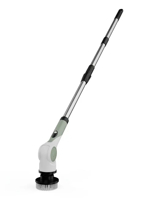Elektrische 10-in-1-Multifunktions-Reinigungsbürste, Power-Schrubber mit Verlängerung, 25-W-Motor, 3 Geschwindigkeitsstufen, IPX7 wasserdicht, USB-C-Ladeanschluss, 90 Minuten kabelloser Betrieb