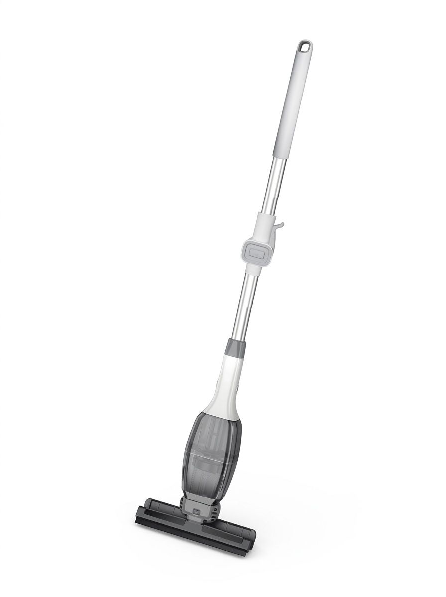 AA108 Kabelloser 2-in-1-Elektrowischer & Fensterreiniger, ultraleichter kabelloser Bodenreiniger, starke Saugkraft, sichtbarer Wassertank, ausziehbarer Griff, lange Akkulaufzeit