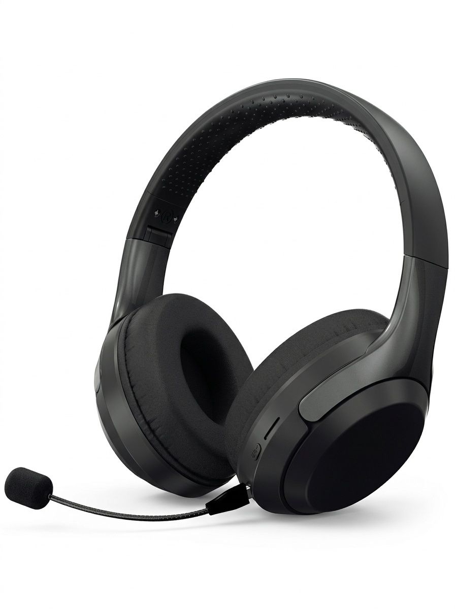 Wireless Bluetooth 5.3 Over-Ear Headphones with Mic