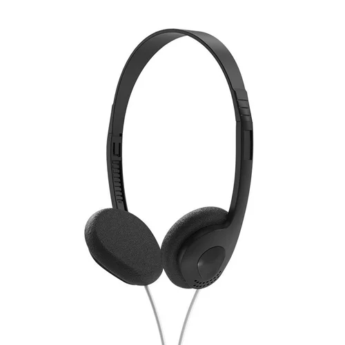 Retro Wired On-Ear Headphones with In-Line Microphone, 3.5mm Jack & Adapter Cable, Lightweight Vintage Fashion Headset with Soft Cushion Ear Pads