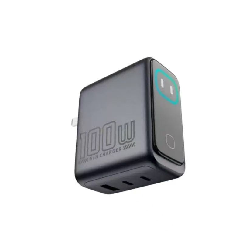 100W GaN Fast Charger with AI Smart Display and Multi-Port