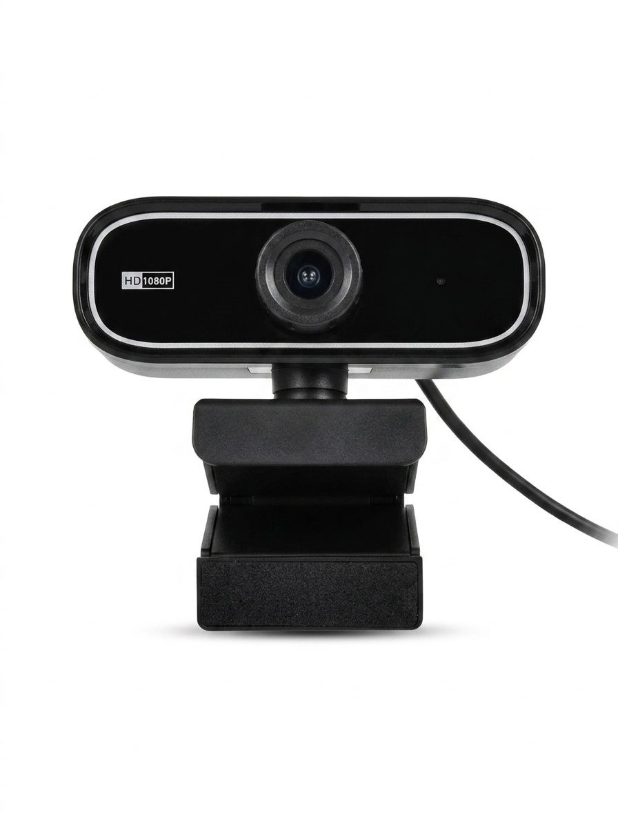 1080P HD Webcam with Microphone, USB Computer Camera for PC & Mac, Live Streaming, Video Calling, Conferencing