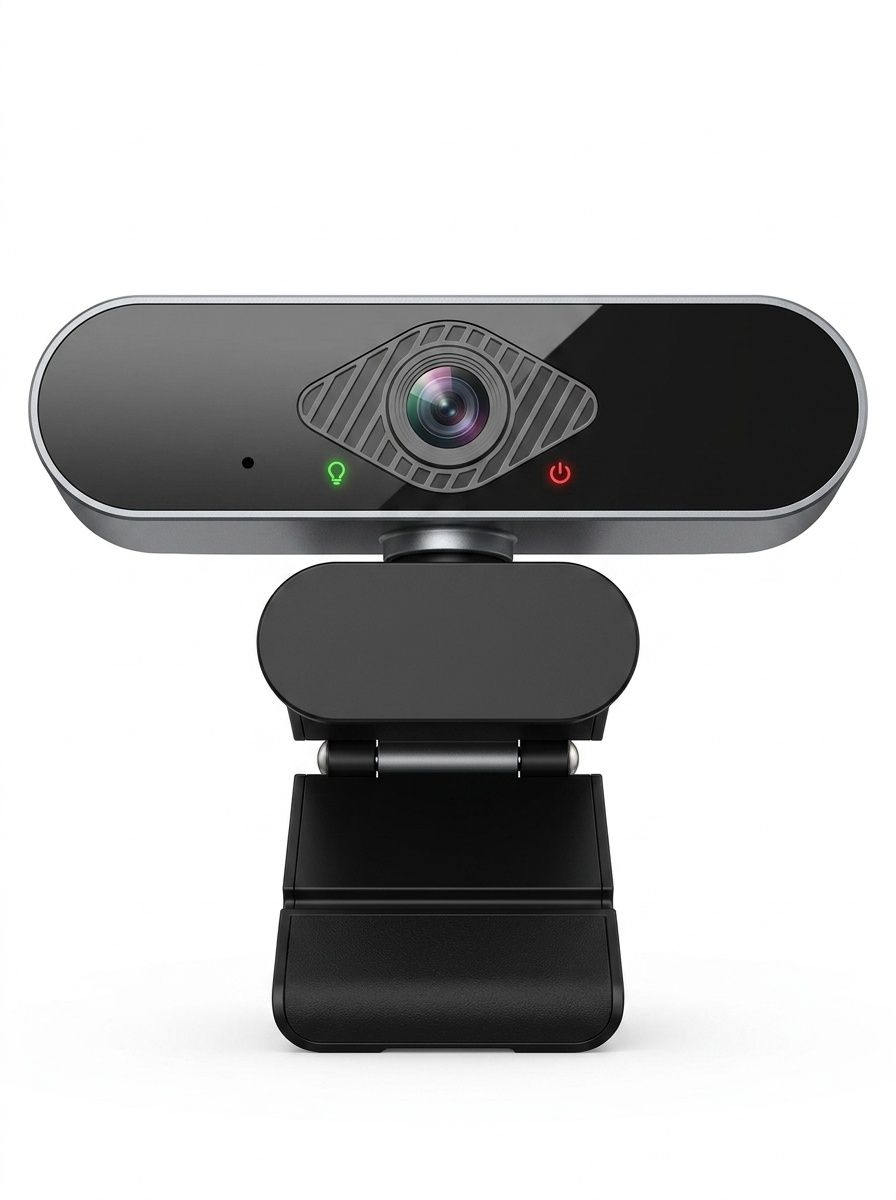 Full HD 1080P USB Webcam with Built-in Microphone, Pro Streaming Camera for PC, Mac, Desktop, Online Learning