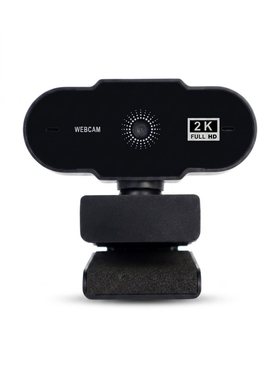 2K Full HD Webcam with Built-in Microphone, USB Computer Camera for PC, Mac, Streaming, Online Learning, Zoom