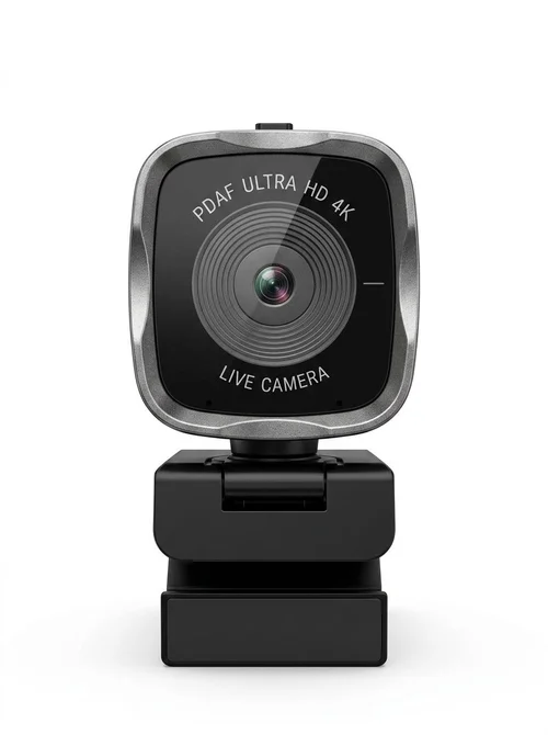 4K Ultra HD Live Streaming Webcam with Advanced Autofocus, USB Computer Camera for PC Desktop, Video Conferencing