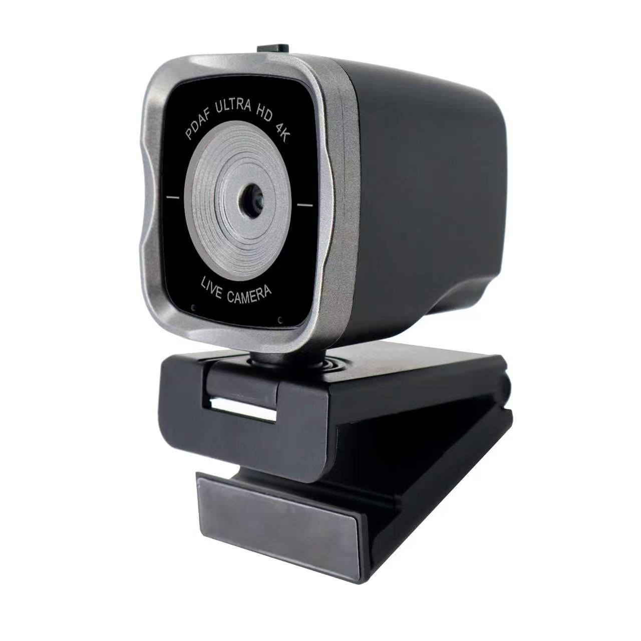 4K Ultra HD Live Streaming Webcam with Advanced Autofocus, USB Computer Camera for PC Desktop, Video Conferencing