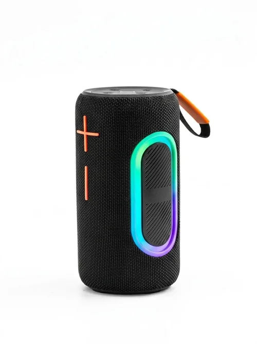 Portable Bluetooth Speaker with RGB Lights, 20W Deep Bass, IPX7 Waterproof, 15-Hour Playtime, 100ft Range, Wireless Outdoor Speaker with Strap