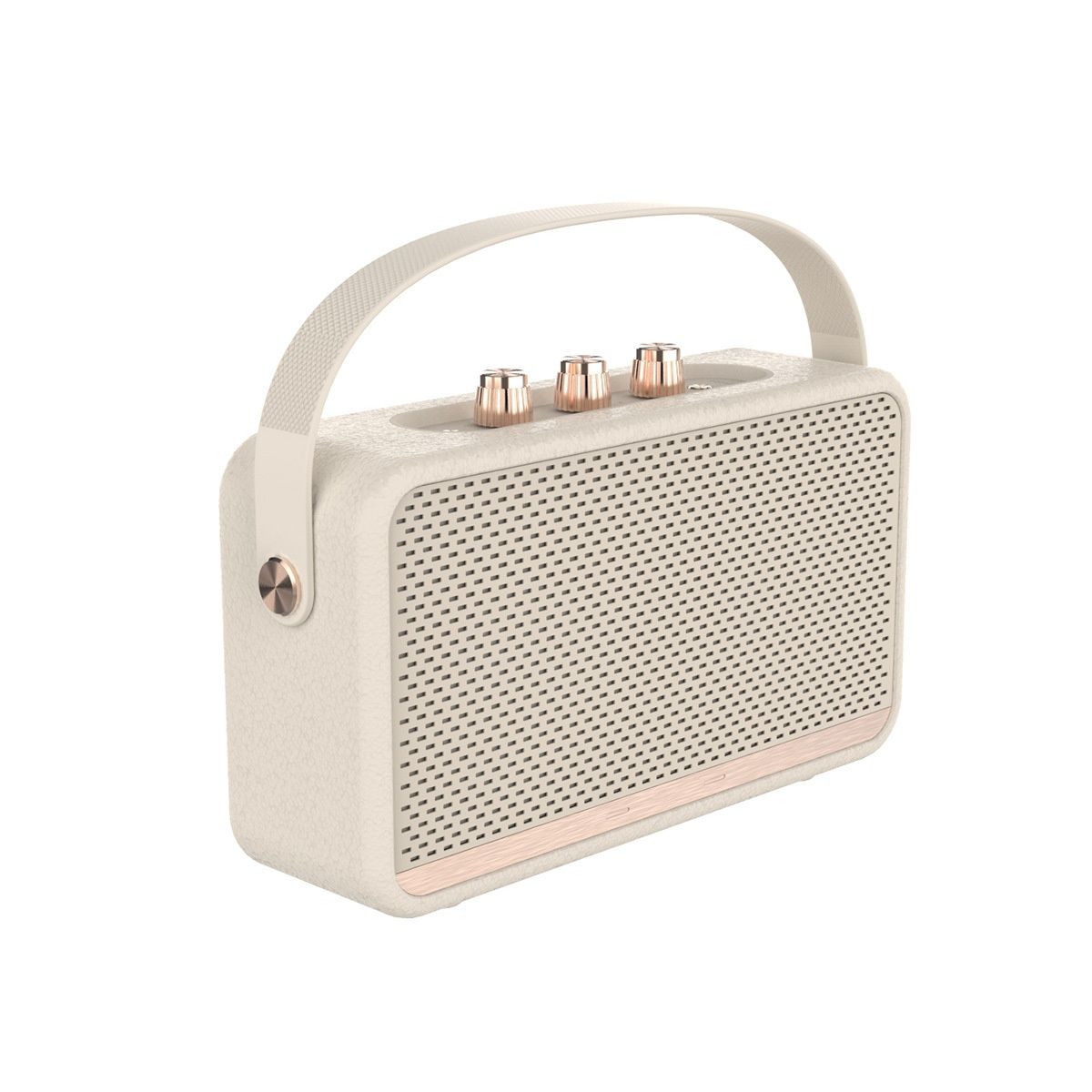 Enceinte Bluetooth portable rétro 20 W, son HiFi, basses profondes, étanche IPX7, 15 h d'autonomie, portée sans fil de 9 m, enceinte de voyage vintage avec dragonne