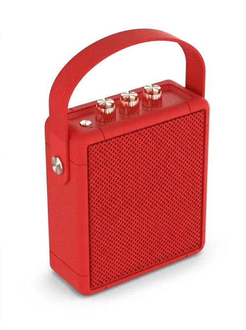 Portable Retro Bluetooth Speaker, 20W Rich HiFi Sound, IPX5 Waterproof, 15H Playback, 30ft Connectivity Range, Vintage Wireless Speaker with Strap