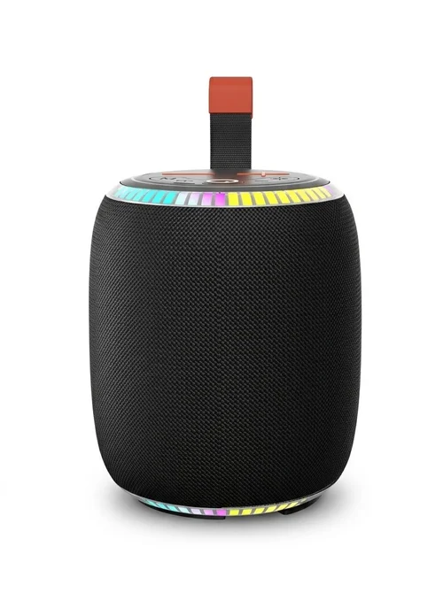 Portable Bluetooth Speaker with RGB Lights, 20W Deep Bass Sound, IPX7 Waterproof, 15H Playtime, 100ft Range, Rugged Outdoor Speaker with Carry Strap