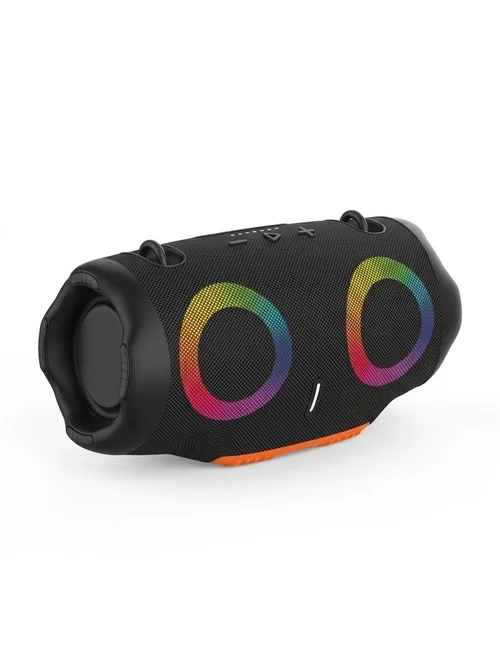 XTRMM4MINI RGB Portable Bluetooth Speaker, 16W Loud Sound, Deep Bass, IPX6 Waterproof, 5H Playtime, 15m Range, TWS Outdoor Travel Speaker with Strap