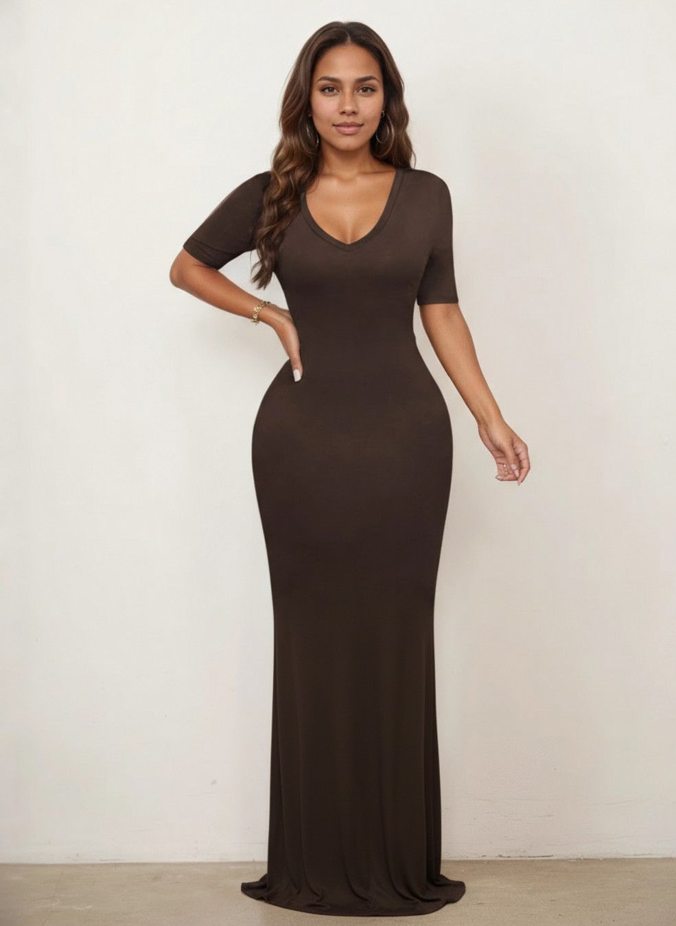 Abito da festa in poliestere, seta di latte (fibra di poliestere) SZE-00002