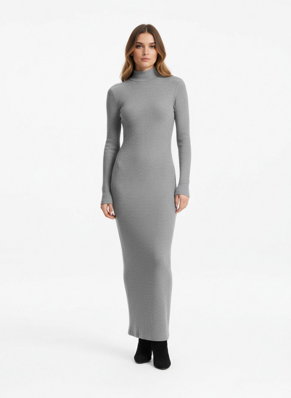 Vestidos de fiesta de rayón en hilo de algodón color albaricoque L SZE-00036