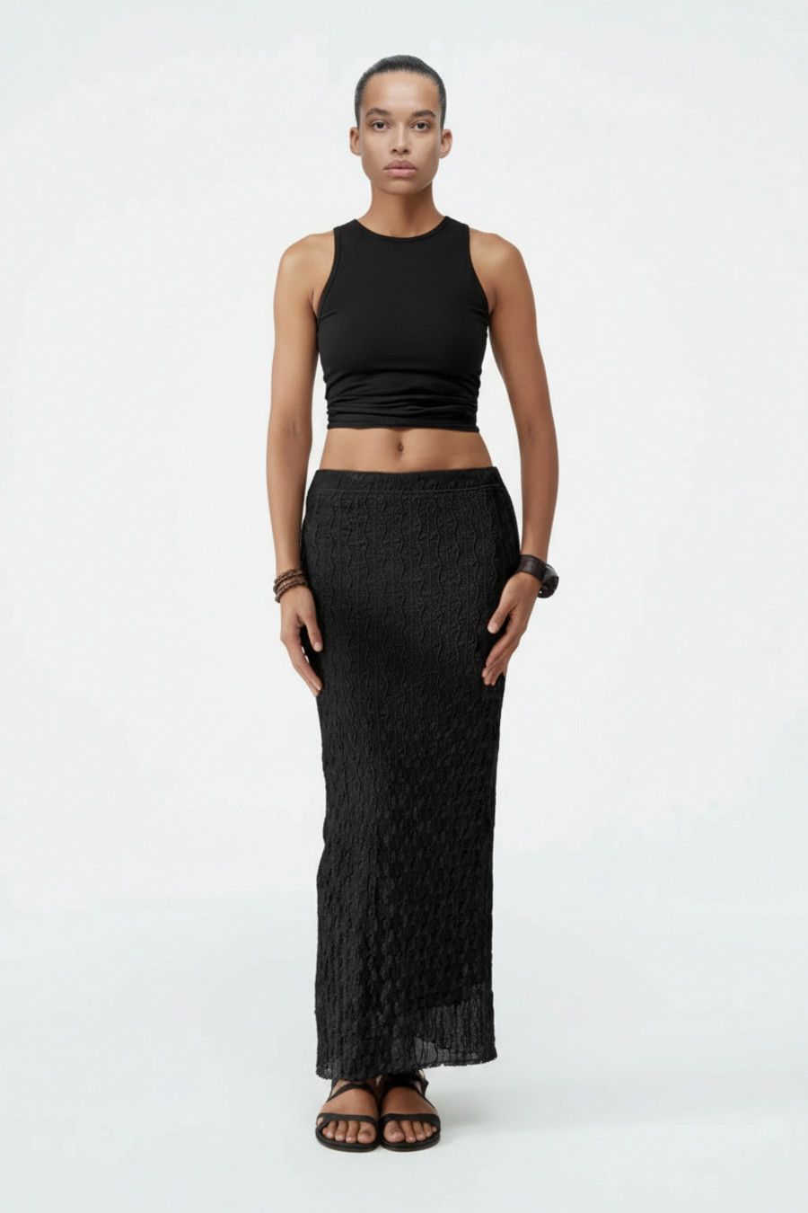 Albaricoque Mezclas de fibras químicas Poliéster (fibra de poliéster) Pantalones estilo fiesta L SZE-00019