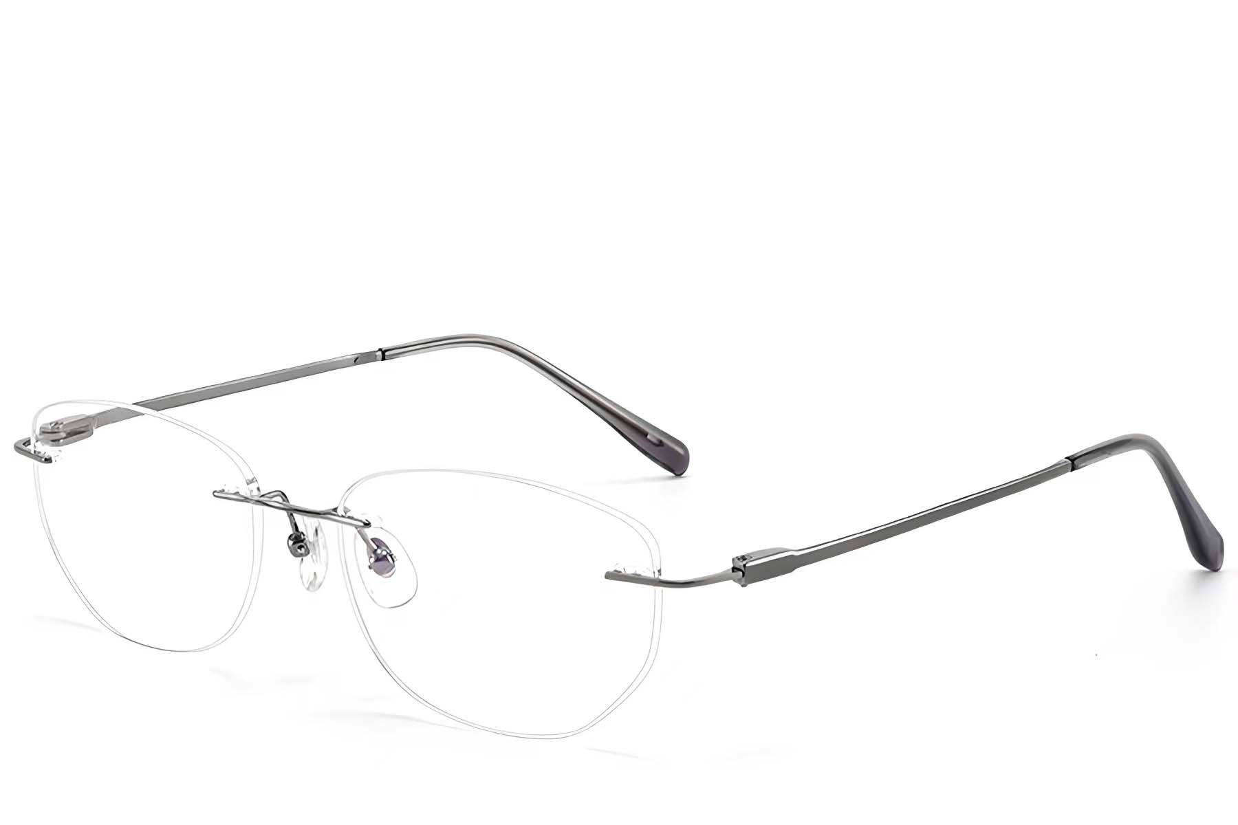 Invisible Grey Titanium Glasses #BS423-0343