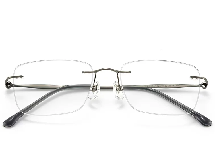 Invisible Grey Titanium Glasses #BS423-0354