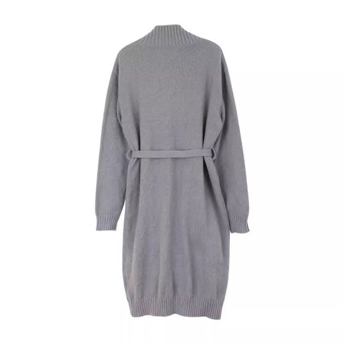 Cardigan da donna in maglia a maniche lunghe con laccetti sul davanti, autunno/inverno