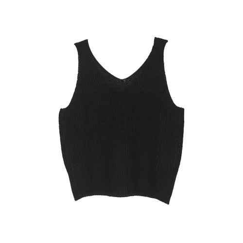 Sleeveless Hollow Out Beach Tank Top Slim Fit Summer SSU-00010