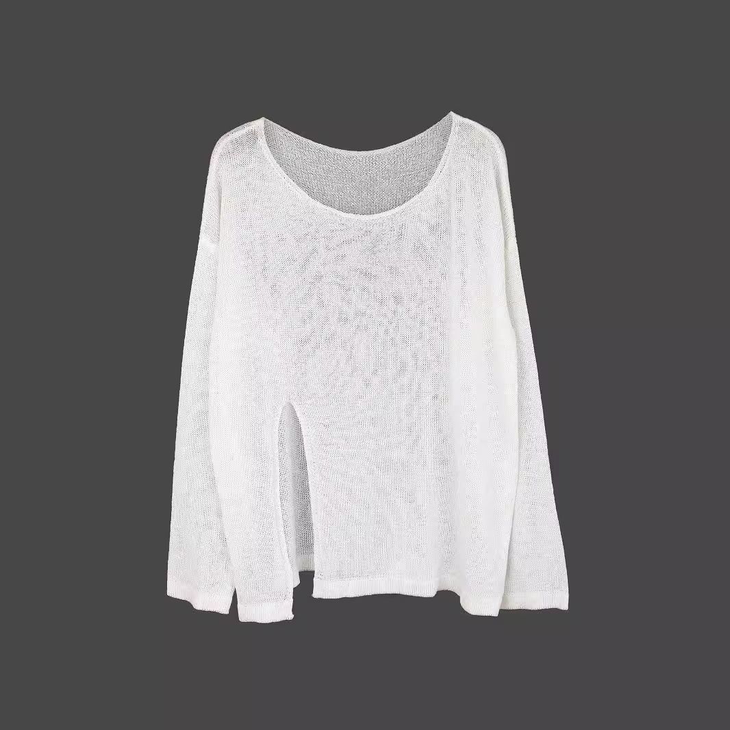 Women's Lightweight Sweater Off Shoulder Long Sleeve Top Spring Summer SSU-00110