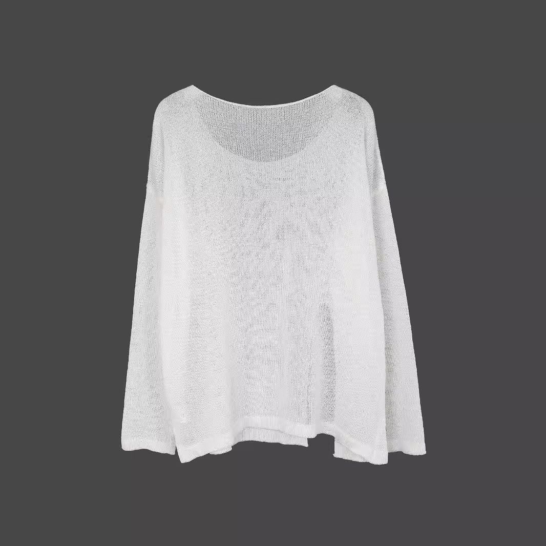 Women's Lightweight Sweater Off Shoulder Long Sleeve Top Spring Summer SSU-00110