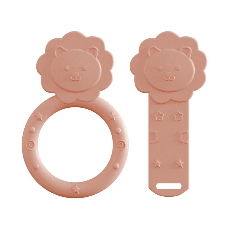 Baby Lion Silicone Teether Set - Soothing Infant Gums