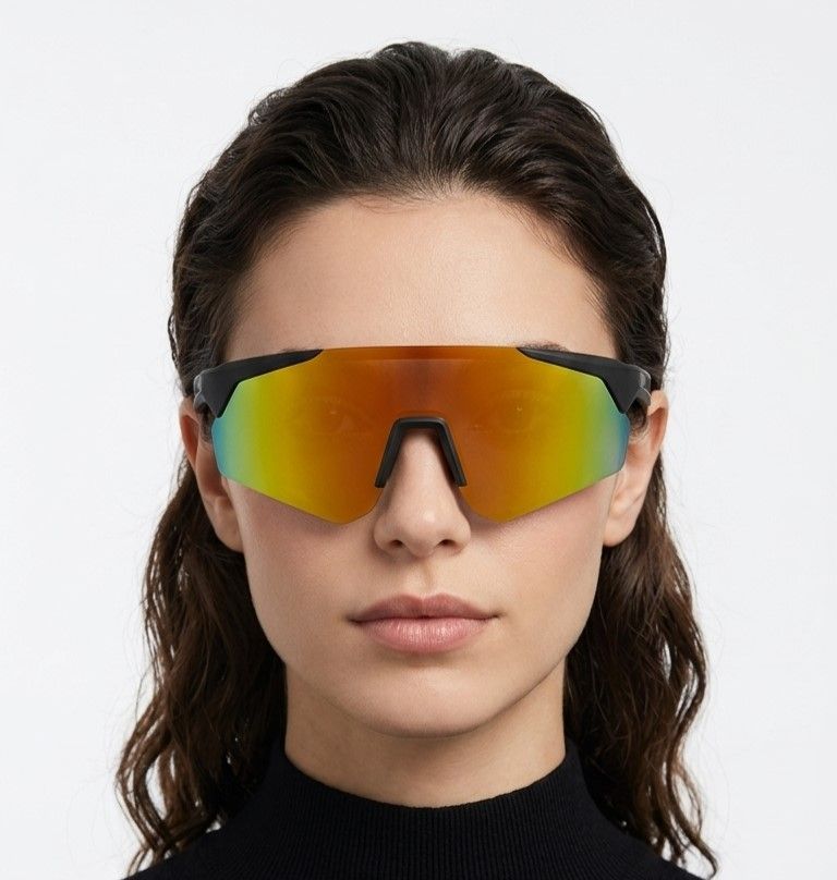 Lunettes de soleil connectées QY Pro2 en plastique orange irrégulier #BS1611-0009
