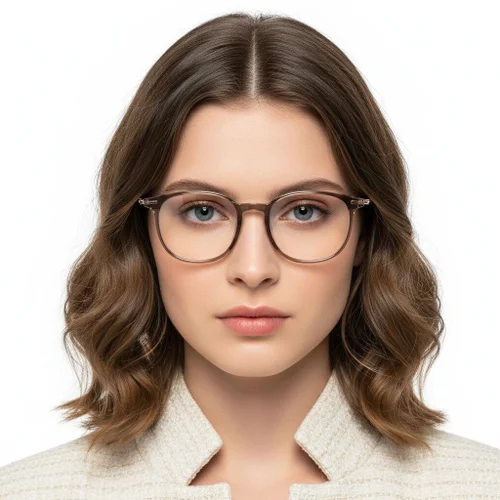 Lunettes rectangulaires marron TR90 #BS0423-0038