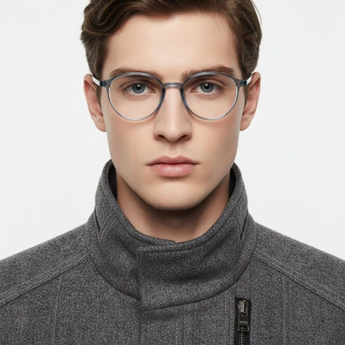 Gafas ovaladas azules TR90 #BS0423-0029