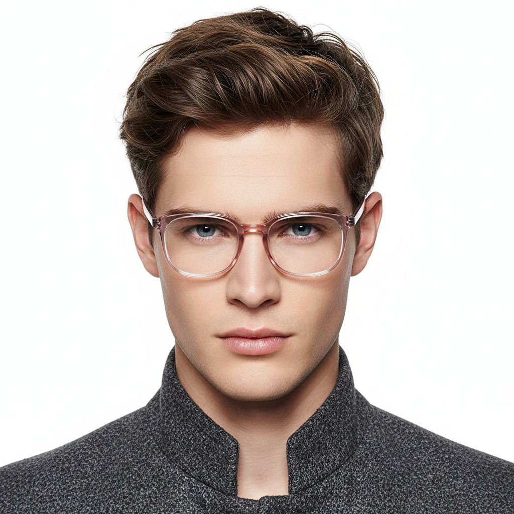 Rectangular Purple TR90 Glasses #BS0620-0043