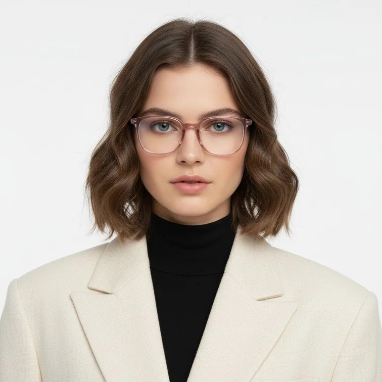 Rectangular Purple TR90 Glasses #BS0620-0043