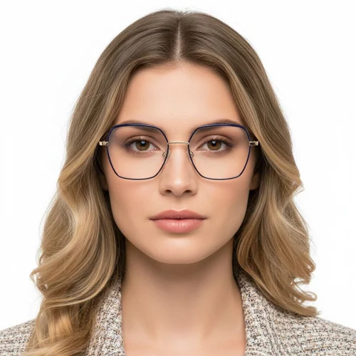 Brille métallique noire géométrique #BS0420-0429