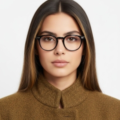 Oval Tortoiseshell TR90 Glasses #BS1025-0174