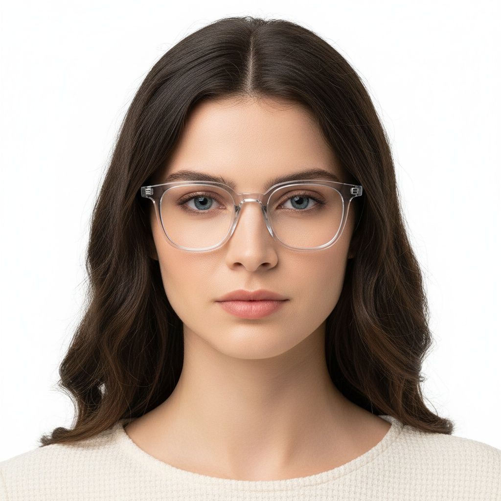 Rectangular Gray TR90 Glasses #BS1924-0287
