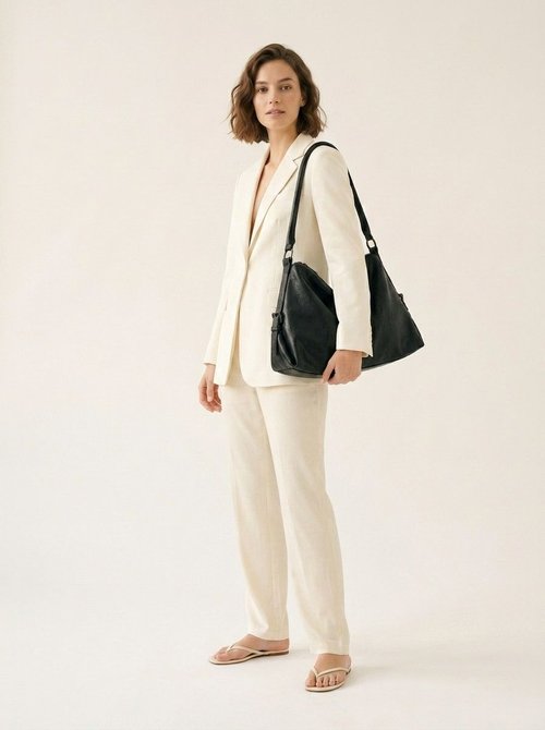 Chic Suede Hobo Shoulder Bag - Everyday Style