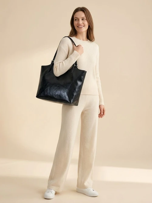 Chic Everyday Faux Leather Shoulder Tote Bag