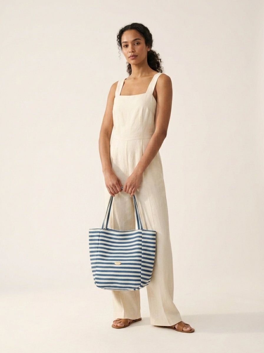 Chic Canvas & Fabric Tote Bag - Everyday Shoulder Carry