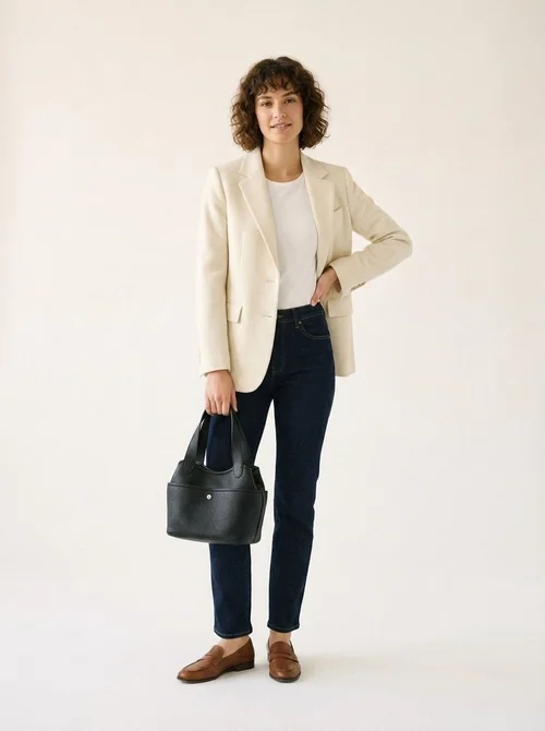 Chic Pebbled Faux Leather Mini Tote Bag with Strap