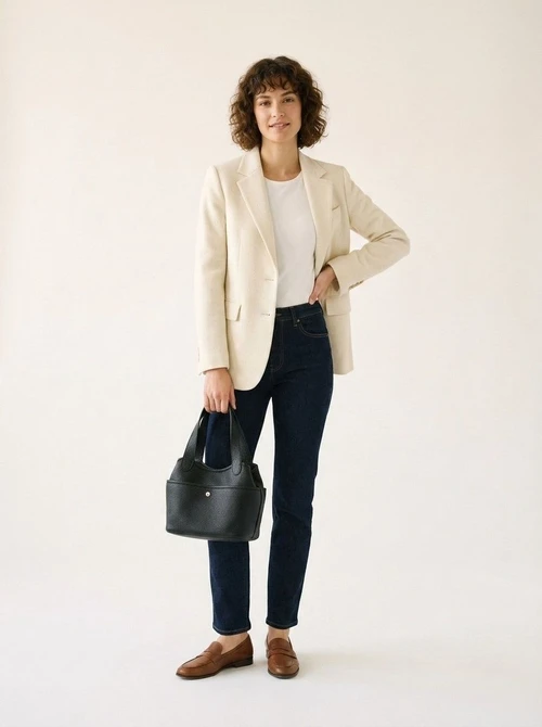 Chic Pebbled Faux Leather Mini Tote Bag with Strap