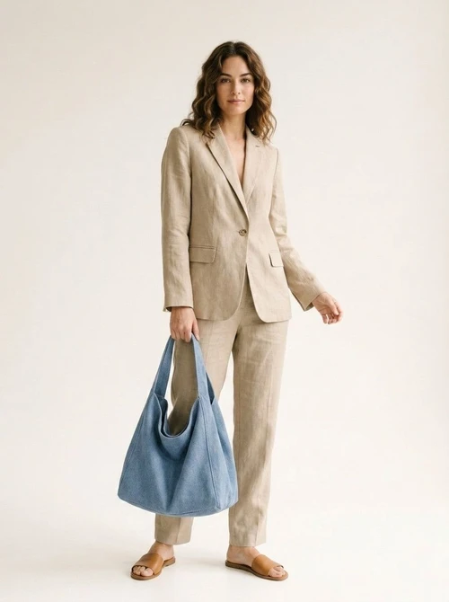 Casual Canvas Hobo Bag - Everyday Shoulder Tote