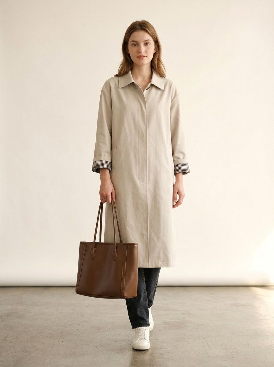 Chic Faux Leather Shoulder Tote Bag - Everyday Carryall