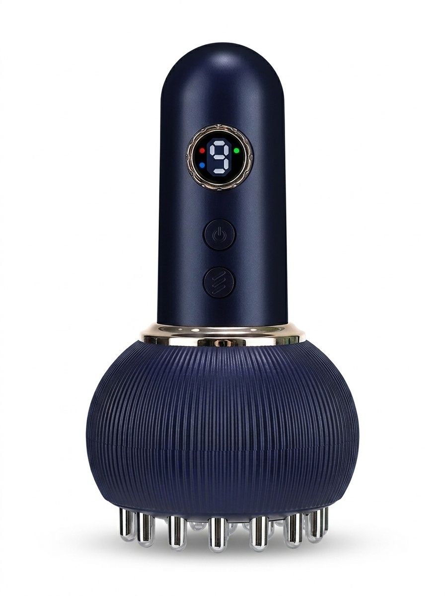 Smart Home EMS Meridian Massage Brush with Heat & 9-Level Vibration