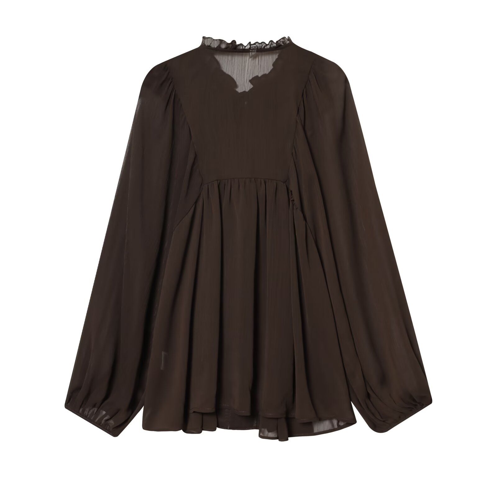 Chemisier fluide à plusieurs épaisseurs pour femme - Style européen chic KUN-00097