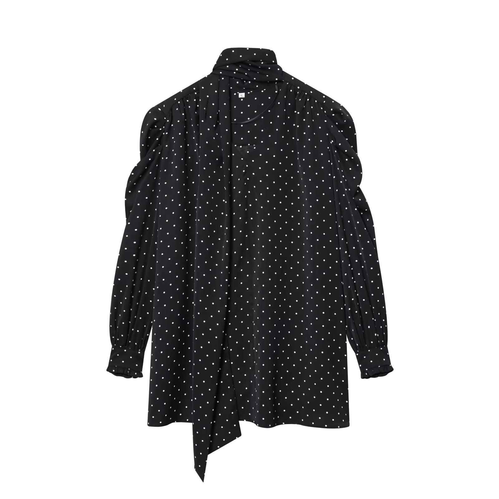 Women's Polka Dot Scarf Dress - Stylish European Style KUN-00134